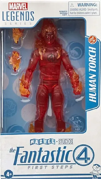 MARVEL LEGENDS FANTASTIC FOUR: FIRST STEPS ACTION FIGURE - HUMAN TORCH 15 CM